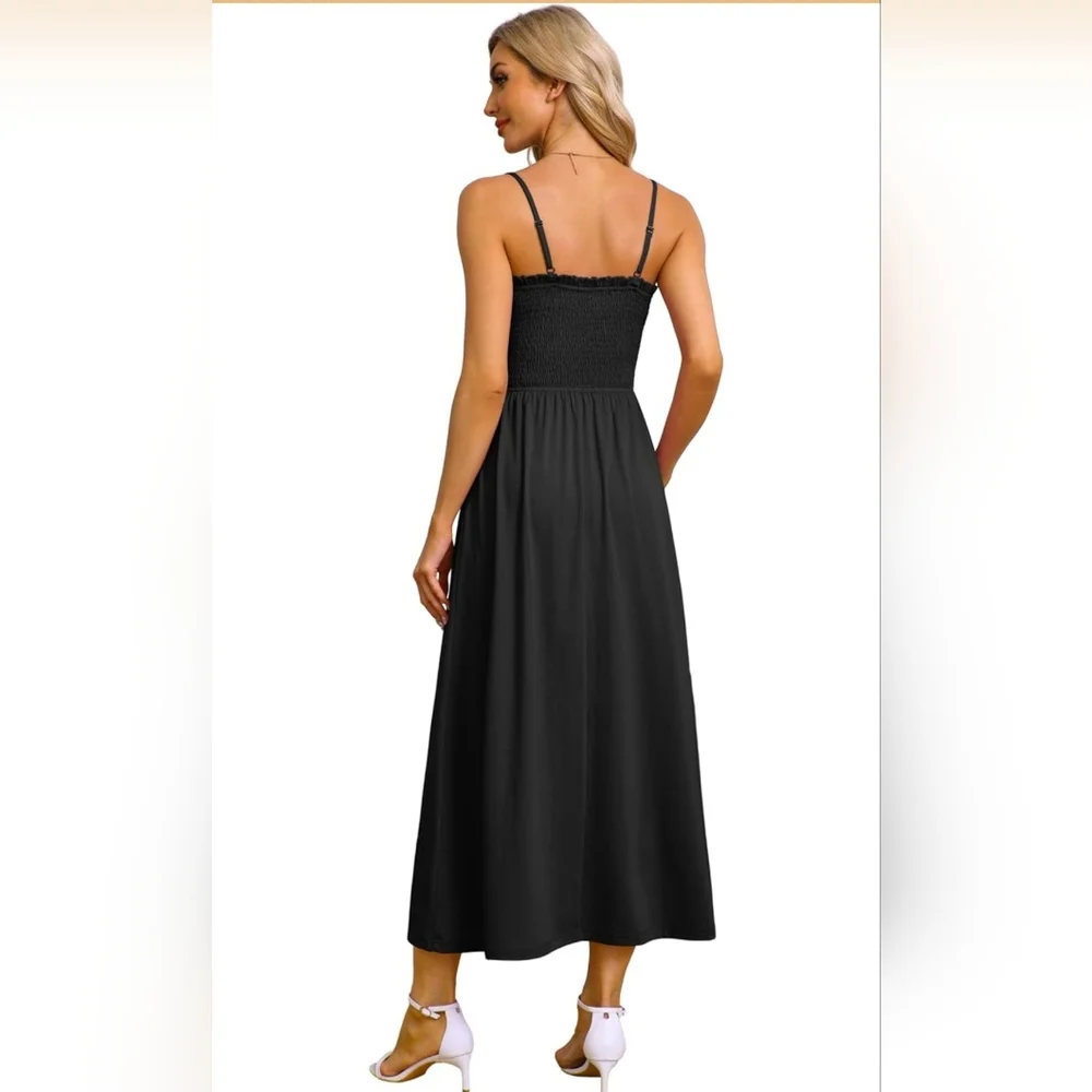 Elegant Black Maxi Dress - Picture 5 of 5